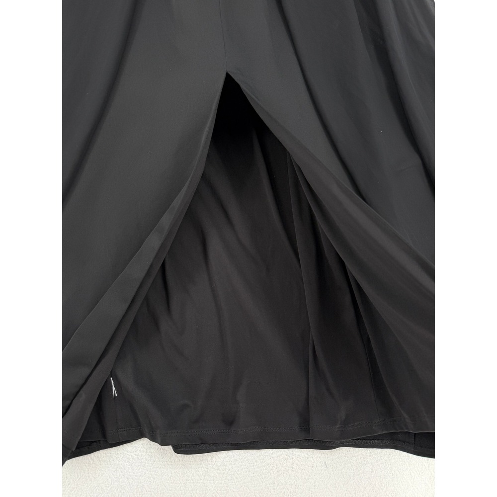 Adrianna‎ Papell Satin Column Gown with Chiffon Cape - Picture 13 of 13
